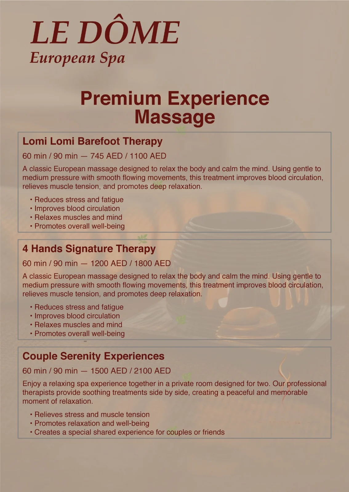 Premium Massage